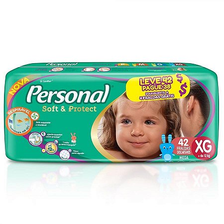 Fralda personal baby mega xg lv42pg38