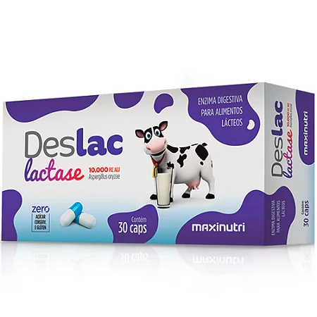 Deslac lactase maxinutri 30 capsulas