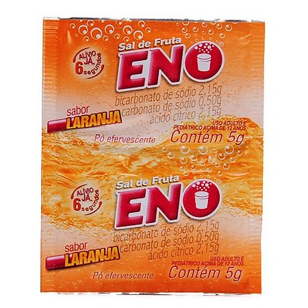 Sal de fruta eno 2 saches sabor laranja