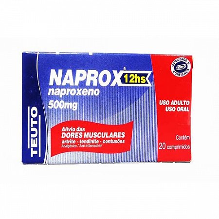 Naprox 500mg com 20 comprimidos
