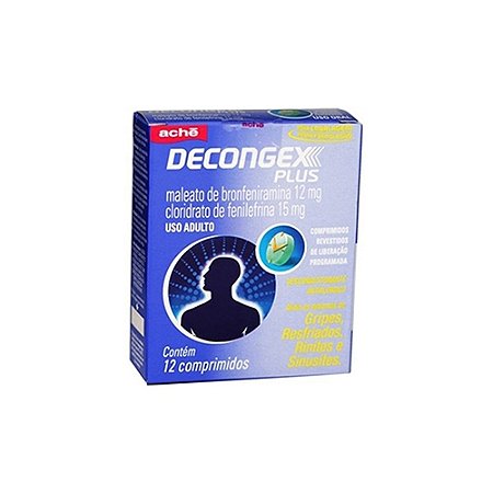 Decongex plus com 12 comprimidos