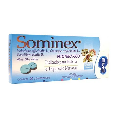 Sominex com 20 comprimidos