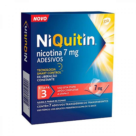 NIQUITIN 21MG ADESIVOS PARA PARAR DE FUMAR 7 UNIDADES