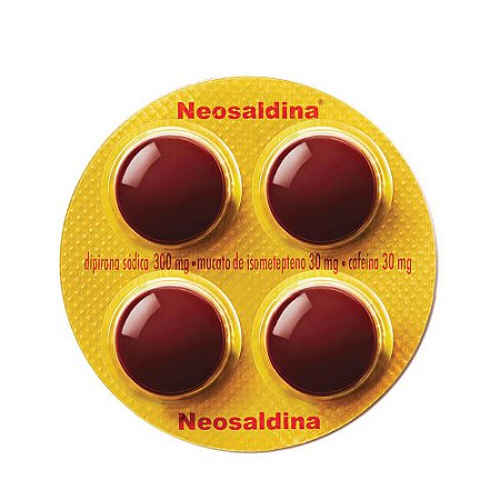 Neosaldina com 4 comprimidos