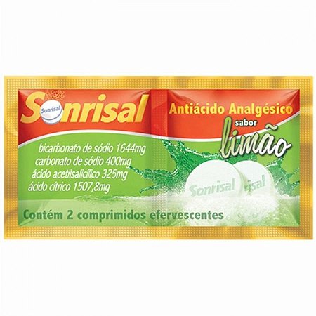 Sonrisal 1644mg + 400mg + 325mg + 1507,8mg sabor limao 2 comprimidos