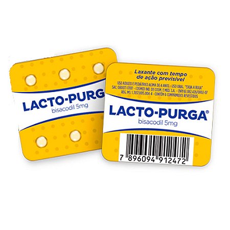Lacto-purga 5mg 6 comprimidos