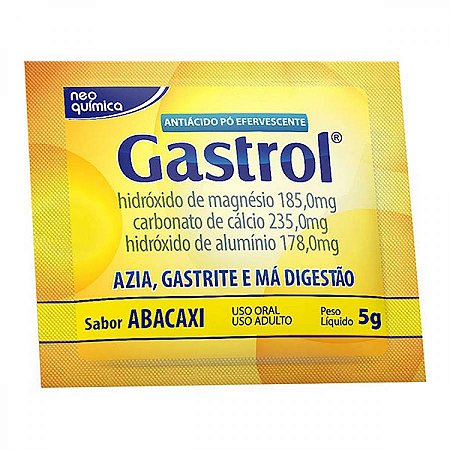 Gastrol sabor abacaxi efervescente sache 5g