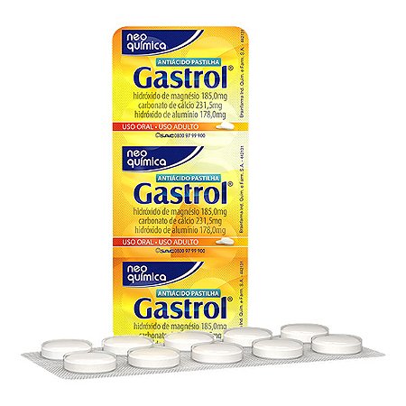 Gastrol com 10 pastilhas