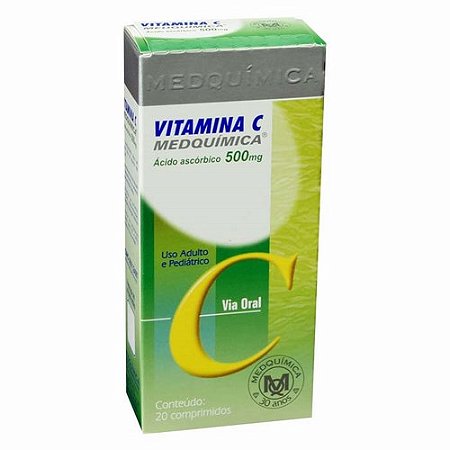 Vitamina c 500mg com 20 comprimidos medquimica