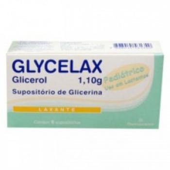 Glycelax supositorio com 6 comprimidos infantil