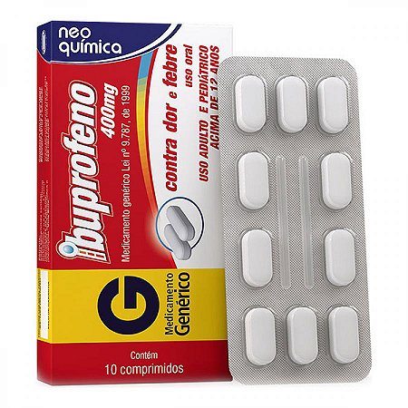 Ibuprofeno 400mg com 10 comprimidos