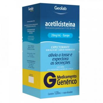 Acetilcisteina 20mg 120ml + copo medidor