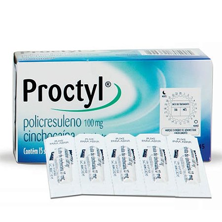 Proctyl 100mg + 27mg 15 supositorios