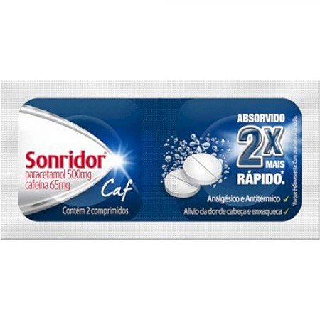Sonridor caf 500mg + 65mg 2 comprimidos