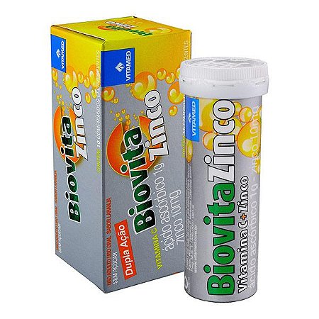 Biovita zinco 1g com 10 comprimidos efervescentes