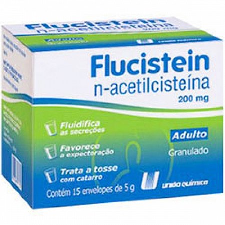 Flucistein 200mg com 15 envelopes 5g