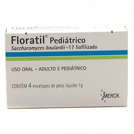 Floratil pediatrico 1g com  4 envelopes