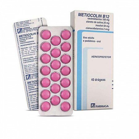 Metiocolin b12 com 40 drageas