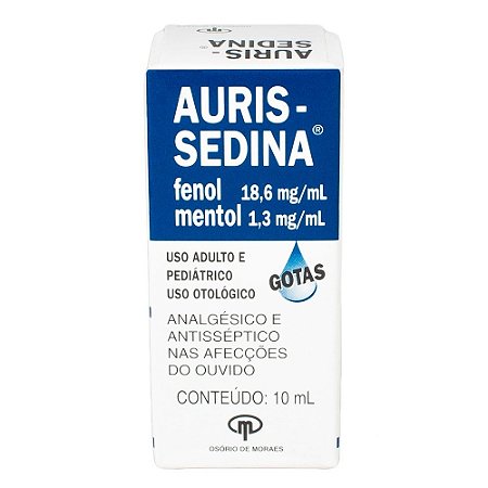 Auris sedina gotas com 10ml