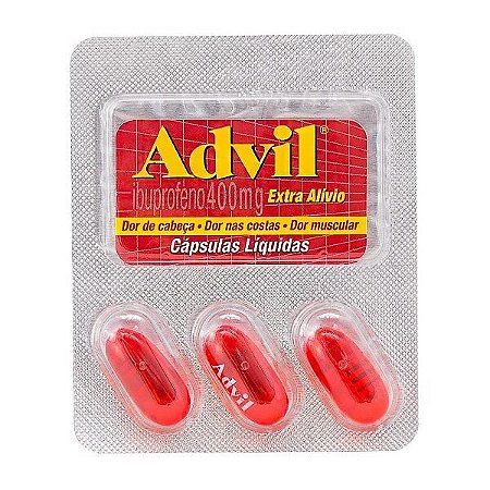 Advil 400mg 3 capsulas liquidas