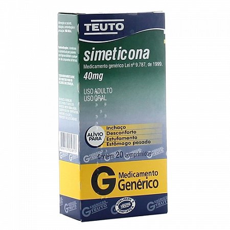 Simeticona 40mg 20 comprimidos