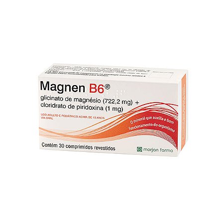 Magnen b6 suplemento vitaminico com 30 comprimidos