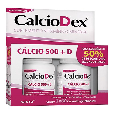 Calciodex suplemento de calcio com 120 capsulas