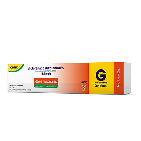 Diclofenaco dietilamonio 10mg 60g