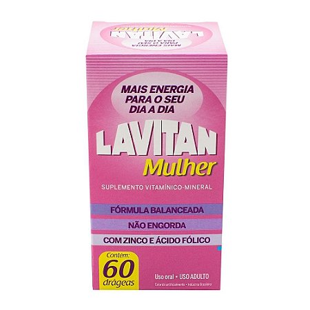Lavitan mulher suplemento vitaminico com 60 comprimidos