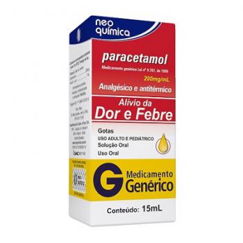 Paracetamol 200mg gotas 15ml