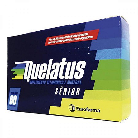 Quelatus senior com 60 comprimidos