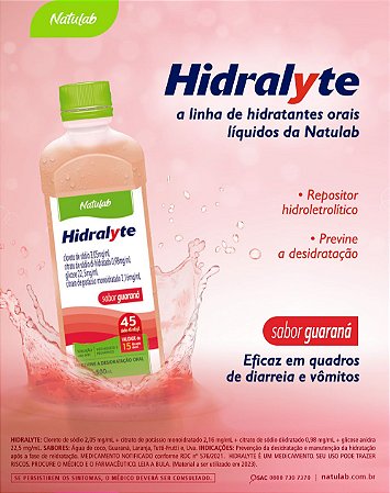Hidralyte 45 Guarana 500ml