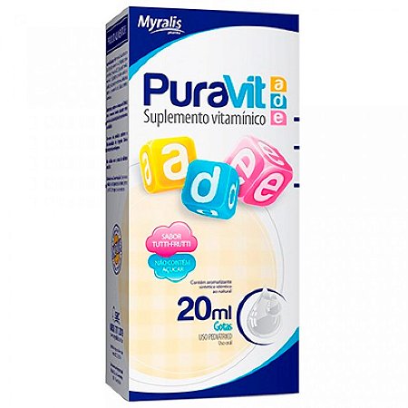 Puravit a d e solucao oral gotas myralis 20ml