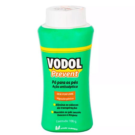 Vodol prevent talco sem perfume 100g