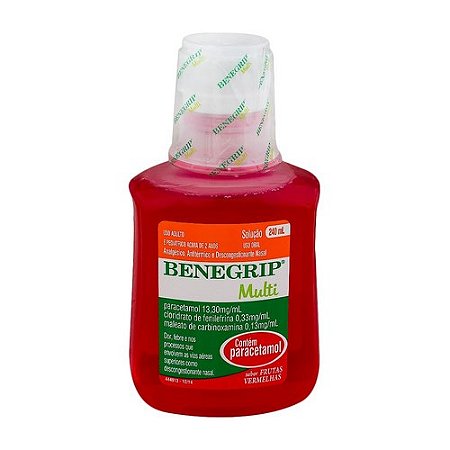 Benegrip multi 13,30mg + 0,33mg + 0,13mg 240ml