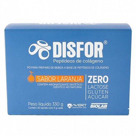 Disfor sabor laranja com 30 saches 11g