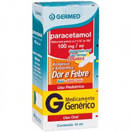 Paracetamol bebe gotas sabor cereja 100mg/15ml