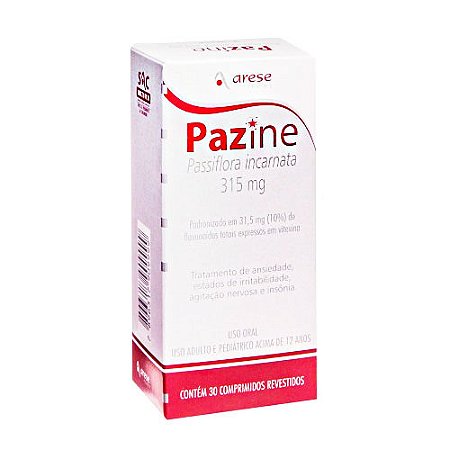 PAZINE PASSIFLORA INCARNATA 315MG 30 COMPRIMIDOS