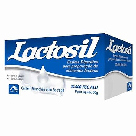 LACTOSIL 10.000 FCC COM 30 SACHÊS DE 2G CADA
