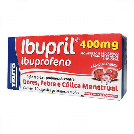 Ibupril 400mg. com 10 capsulas teuto
