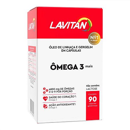 Lavitan omega 3 mais capsulas gelatinosas