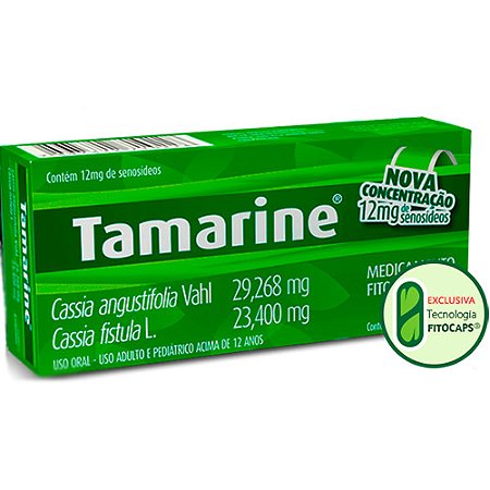 Tamarine 12mg com 20 capsulas