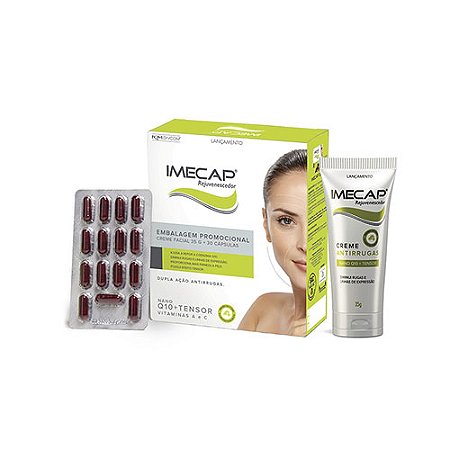 Kit imecap rejuvenescedor creme 35g + 30 capsulas 2 unidades