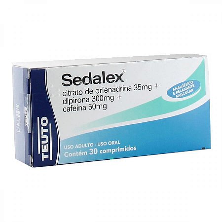 Sedalex com 30 comprimidos