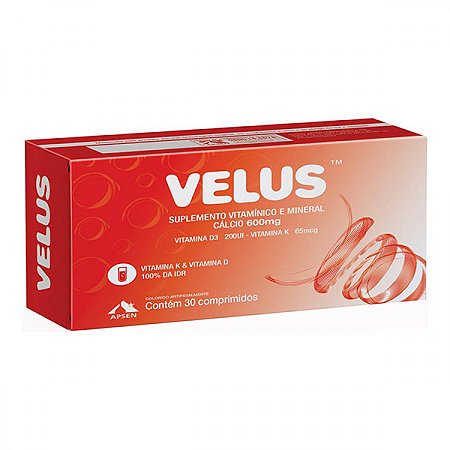 Velus com 30 comprimidos