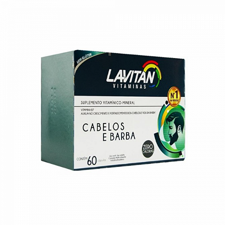Lavitan cabelos e barba 60 capsulas - cimed