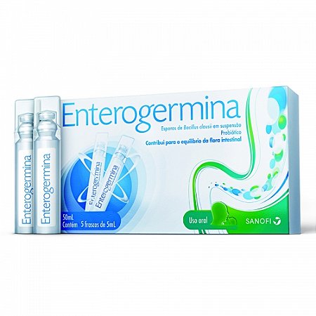Enterogermina plus com 5 frascos