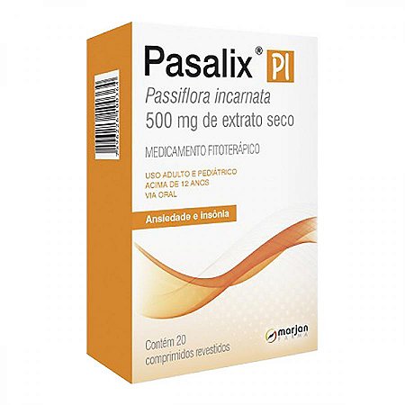 PASALIX PI 500MG COM 20 COMPRIMIDOS