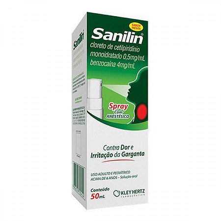 Sanilin spray 0,5mg/ml + 4mg/ml 1 frasco