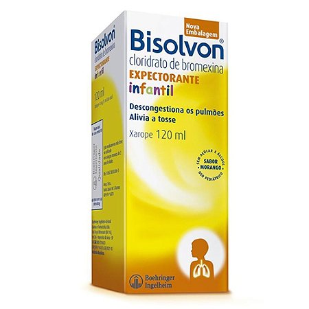 Bisolvon xarope expectorante infantil com 120ml